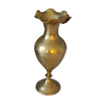 Vase antique  dallah en cuivre émaillé aille à la main