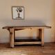 Old solid wood workbench