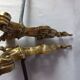 Chenet ancien bronze paire cheminée porte buches