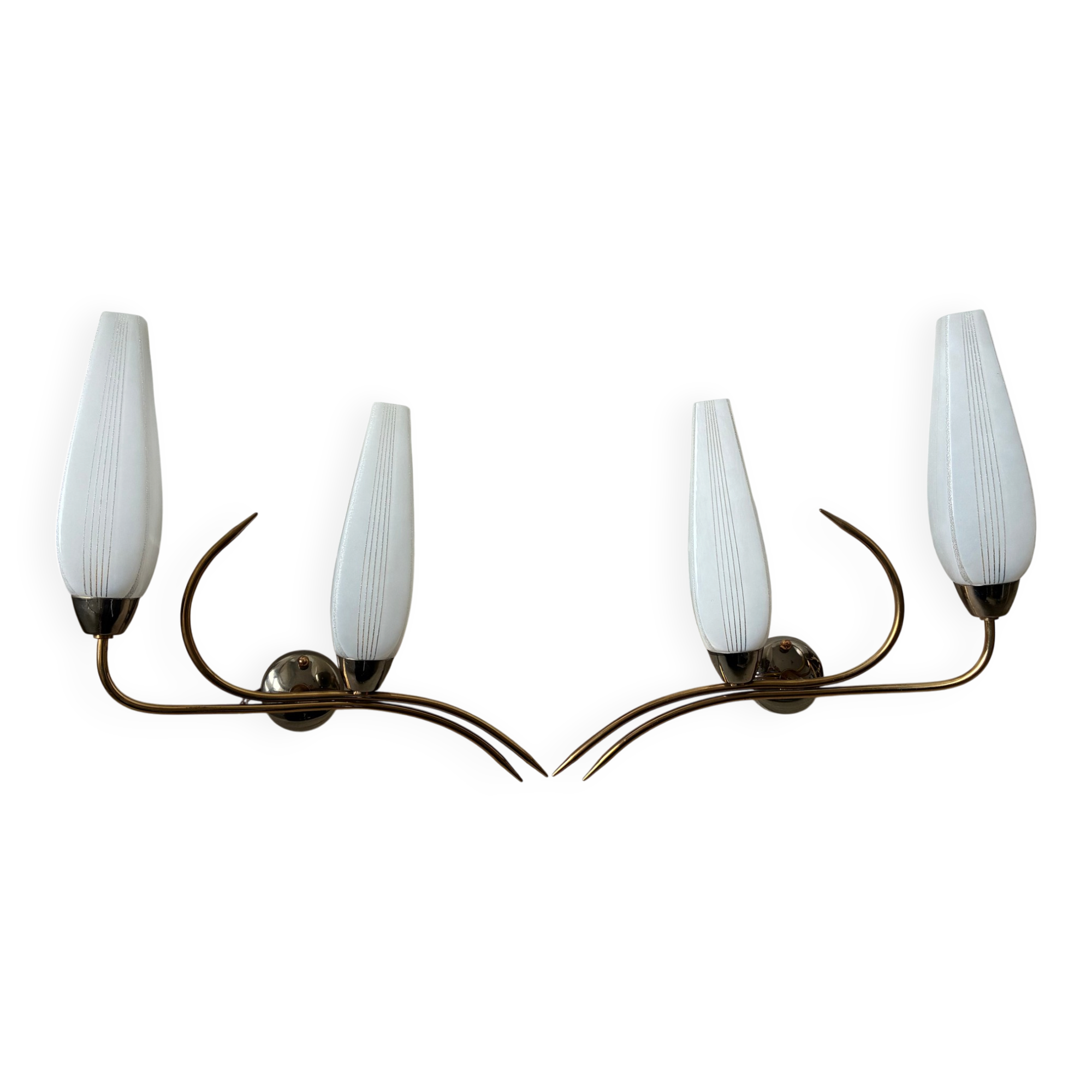 Pair of vintage 60s wall lights