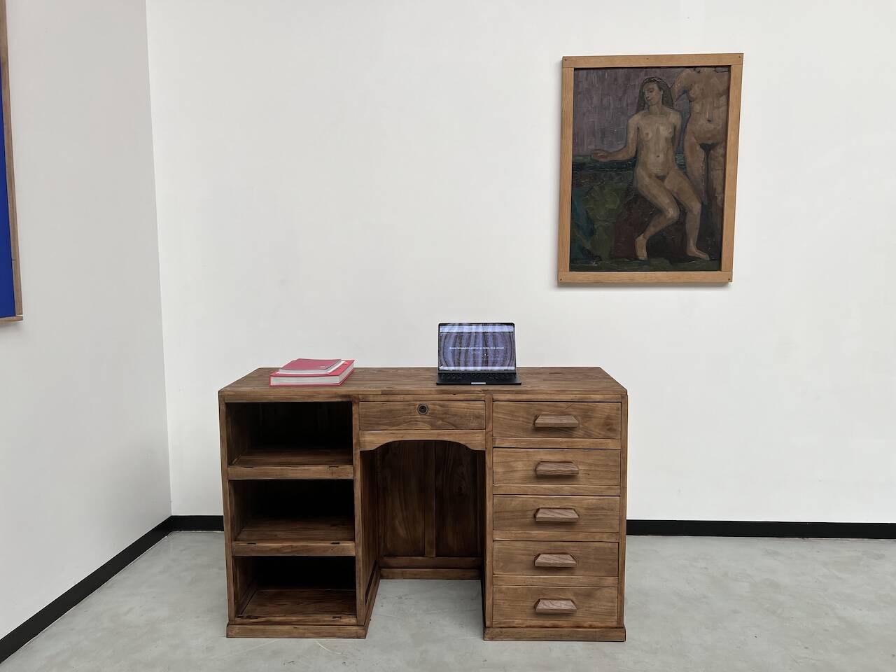 Old trade counter with drawers