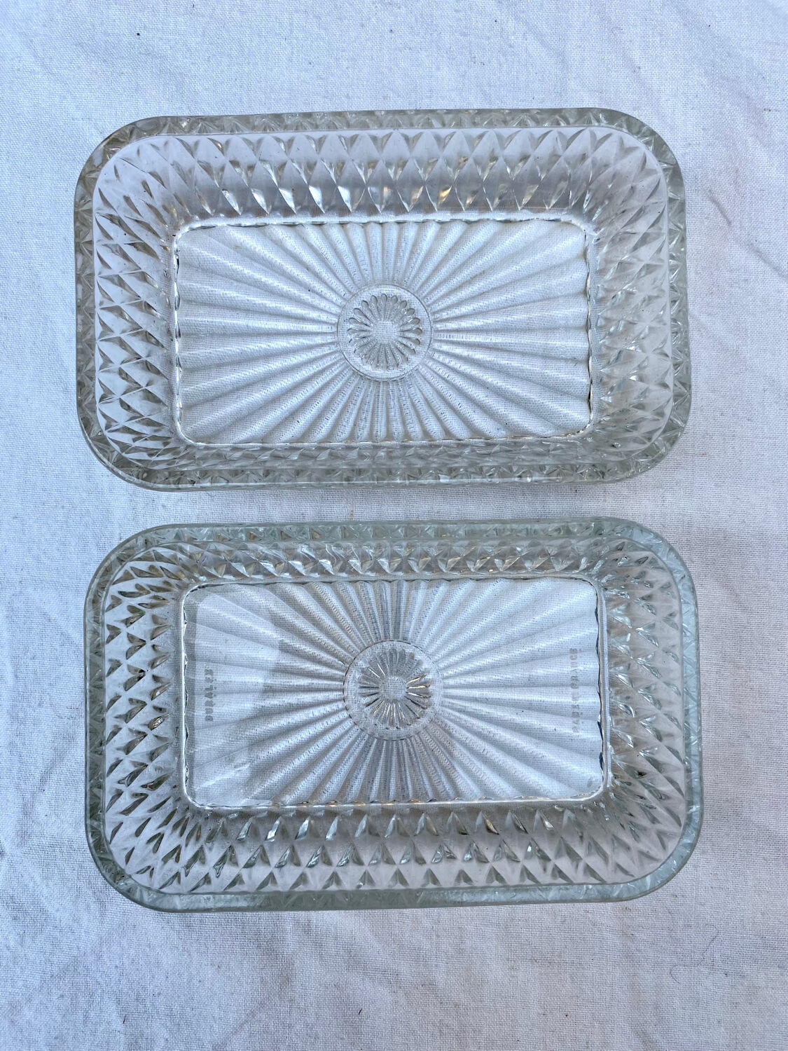 Beurrier en verre Duralex