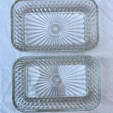 Duralex glass butter dish