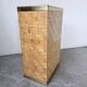 Woven wicker umbrella stand and brass Metal Linea Nova 1960