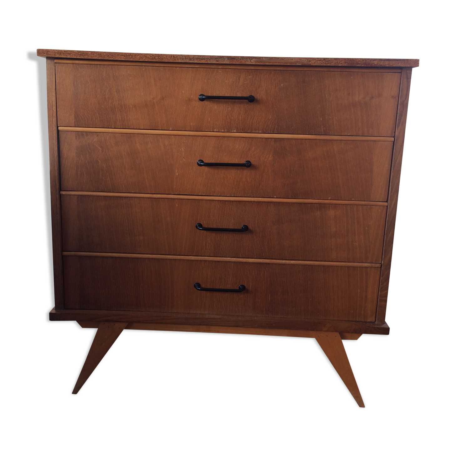 Commode vintage pieds compas