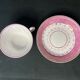 Old pink porcelain tea cup late nineteenth century