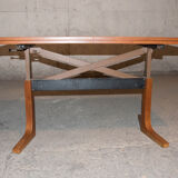 Transformable coffee table teak 60s