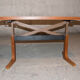 Table basse transformable teck années 60