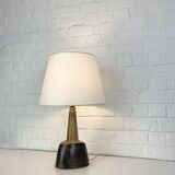 Oval ceramic table lamp, Nils Kähler for HAK, Denmark, 1970