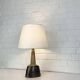 Oval ceramic table lamp, Nils Kähler for HAK, Denmark, 1970