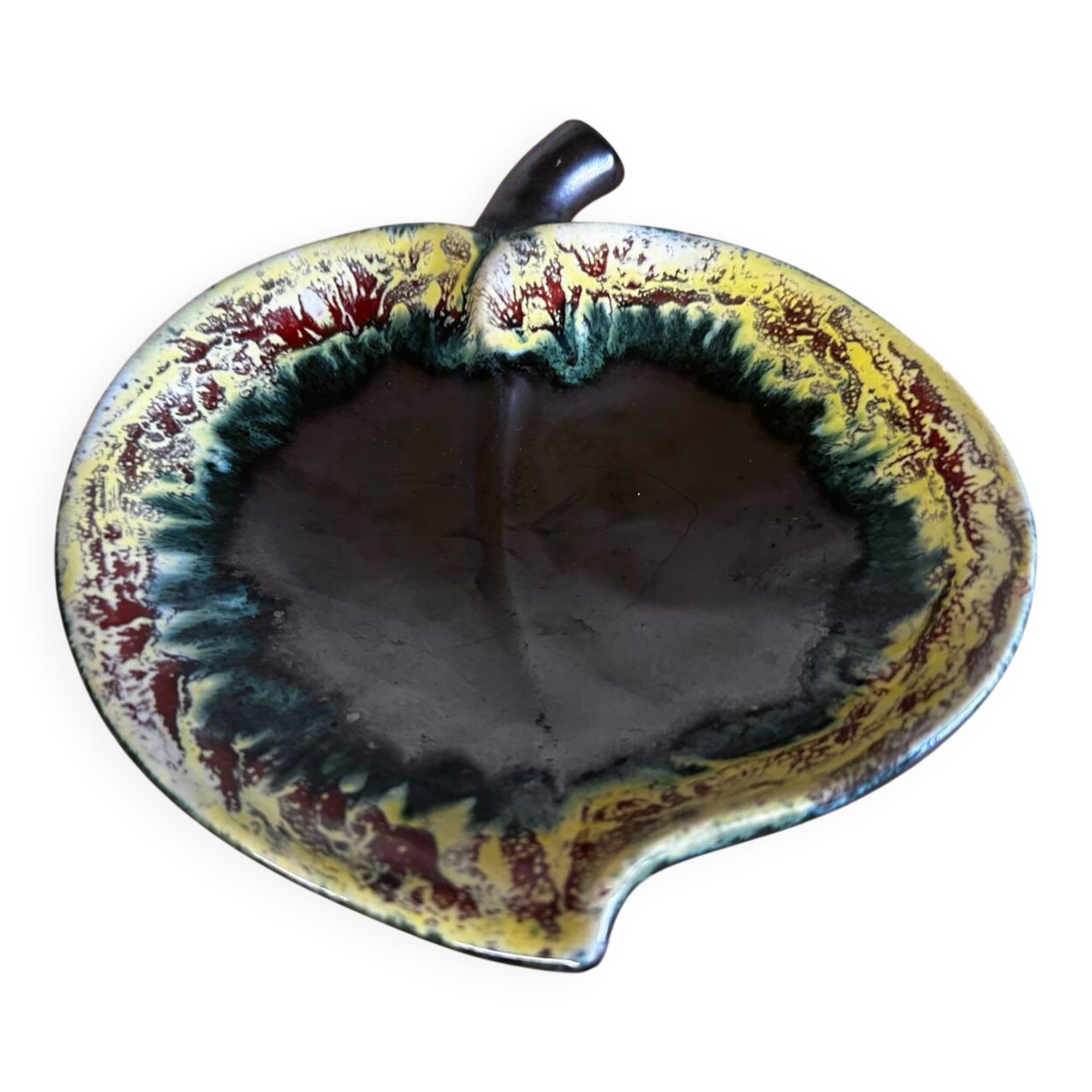 Vintage Ceramic Apple-Shaped Bowl/Trinket Dish