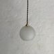 Lot 3 Clichy vintage glass hanging lamps