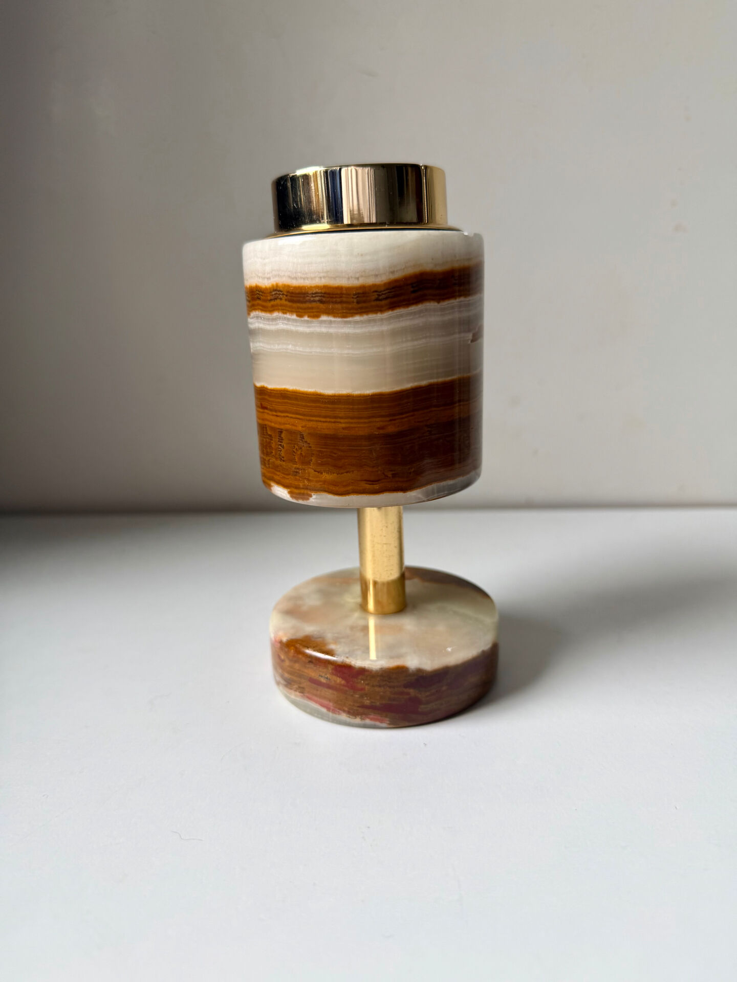 Vintage SAROME Japan Marble Onyx Table Lighter