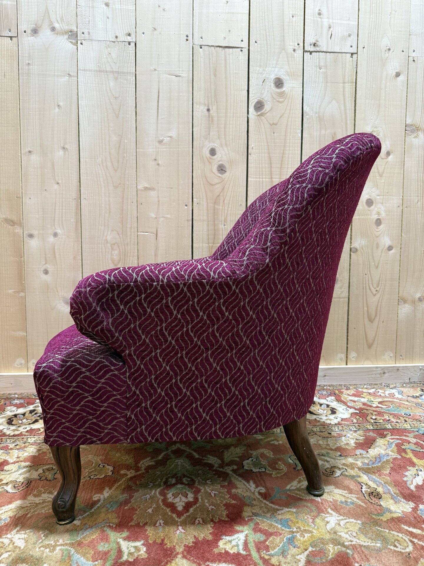 Napoleon III style toadstool armchair
