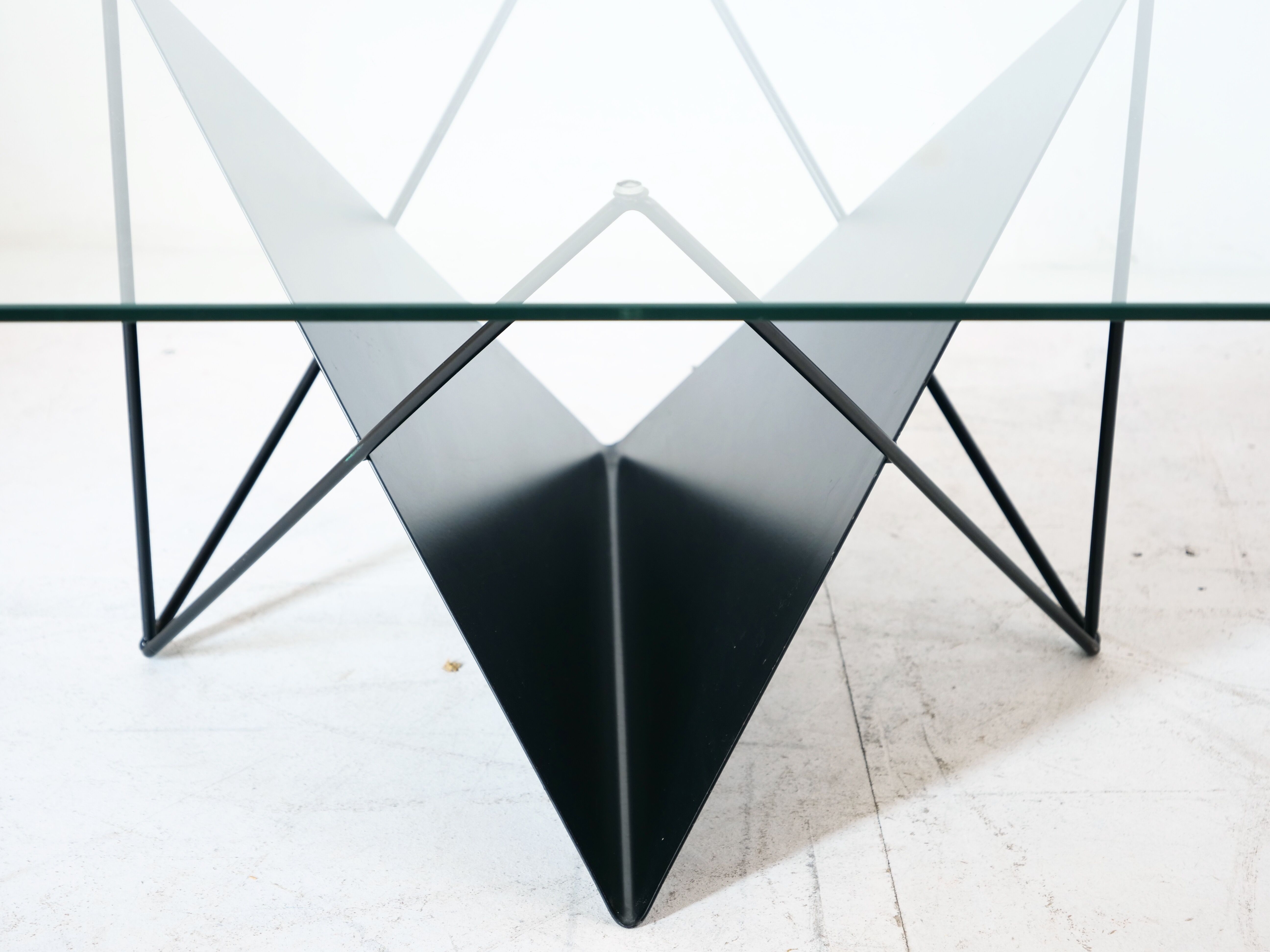 Butterfly geometric design coffee table