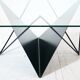 Butterfly geometric design coffee table
