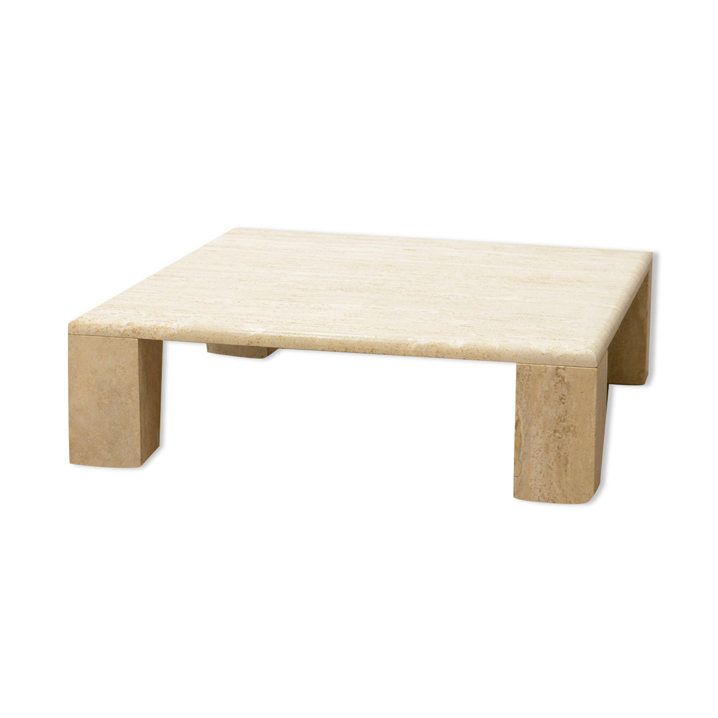 70’s Italian travertine coffee table.