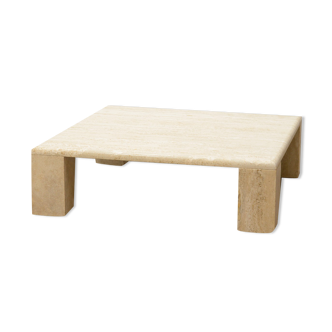 70’s Italian travertine coffee table.