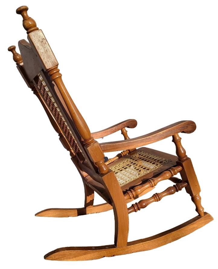 Children's rocking chair with cane