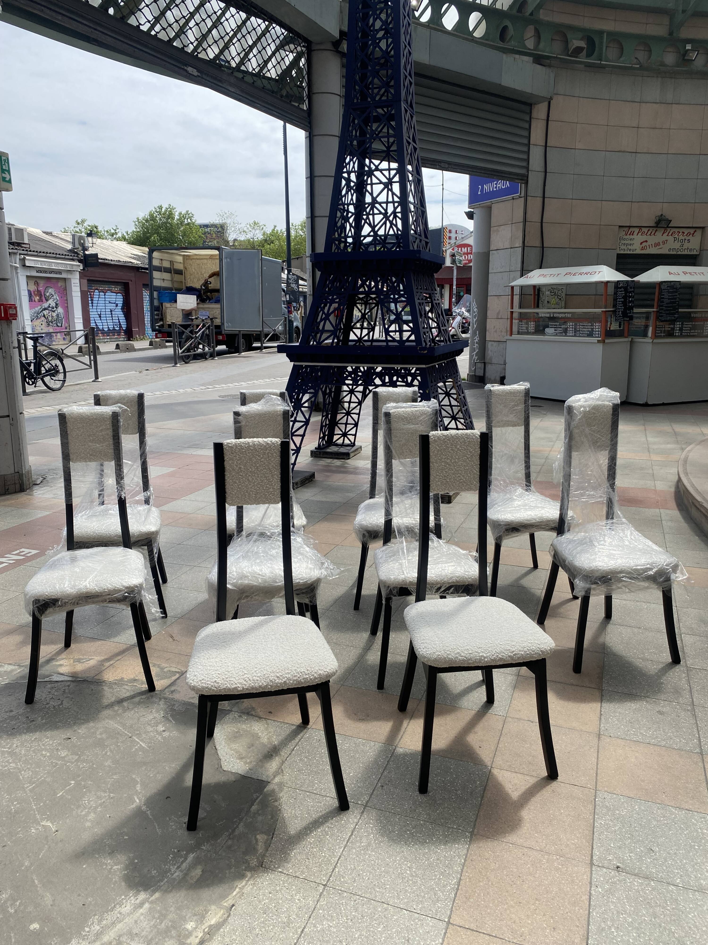 10 Programma S11 model chairs - Angelo Mangiarotti - 1970s