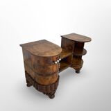 Italian art deco walnut console table, 1930s.