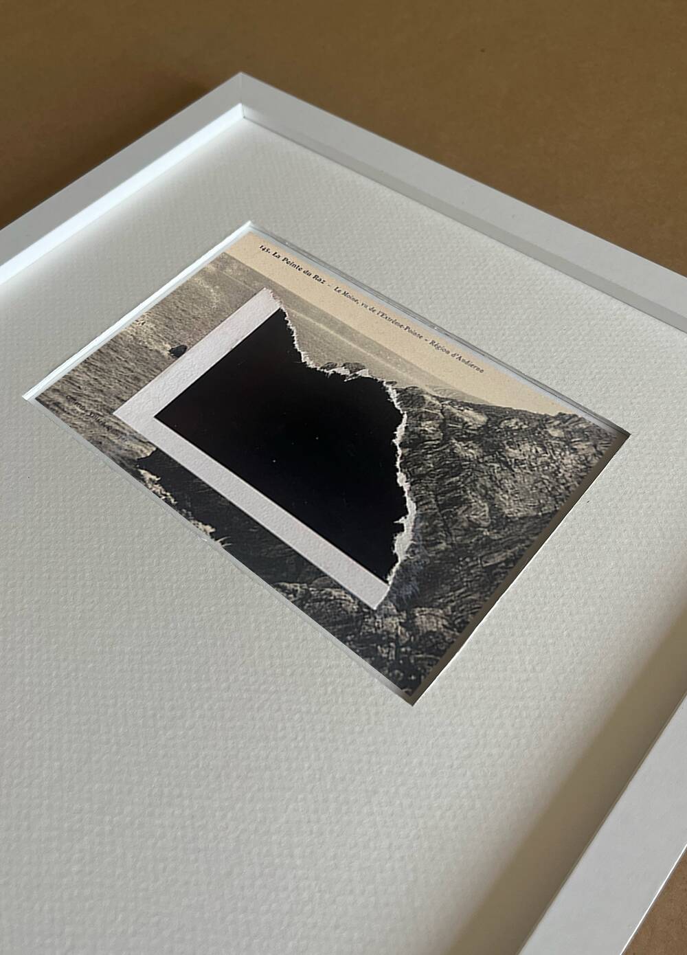 Pointe du Raz - Collage on postcard