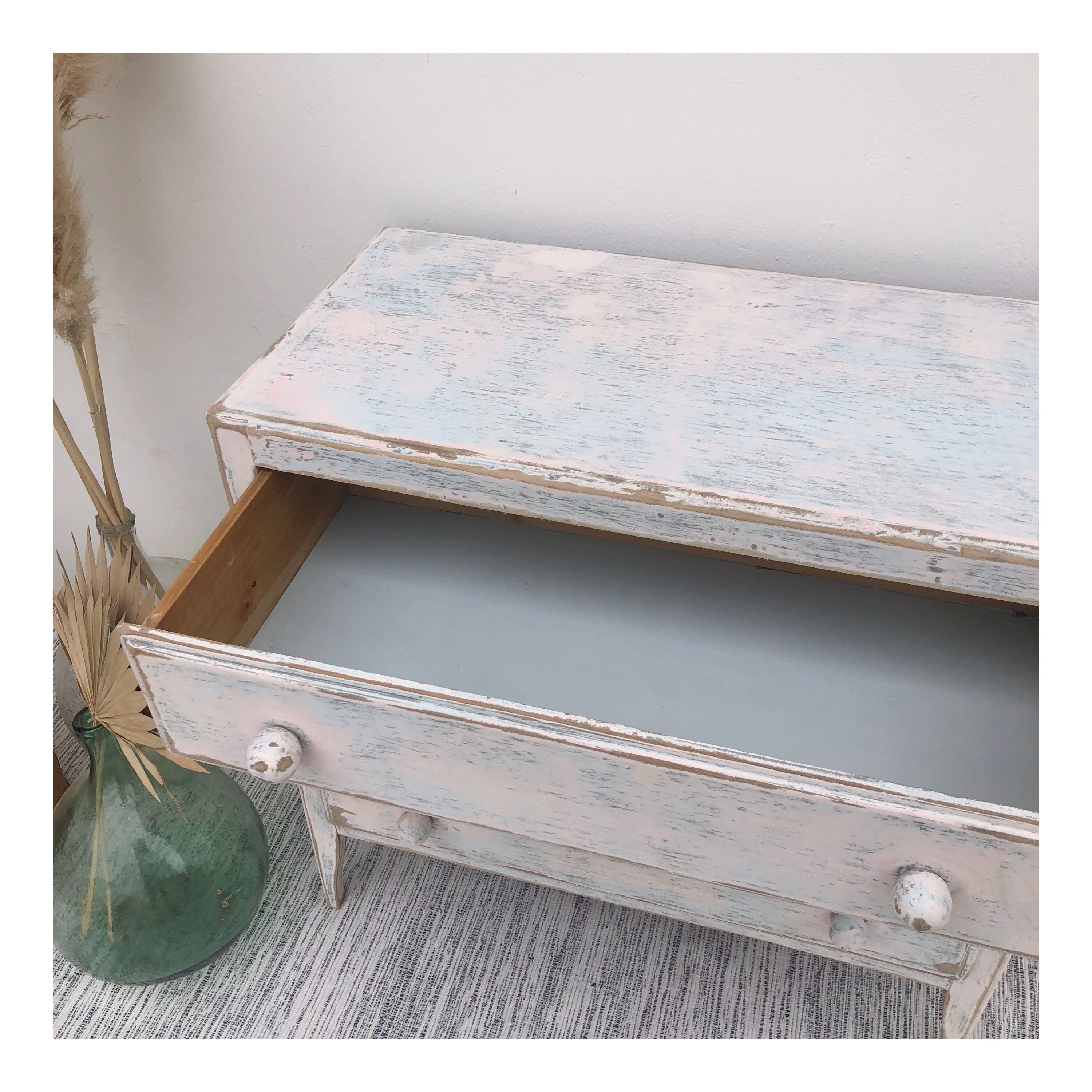Patinated vintage chest of drawers