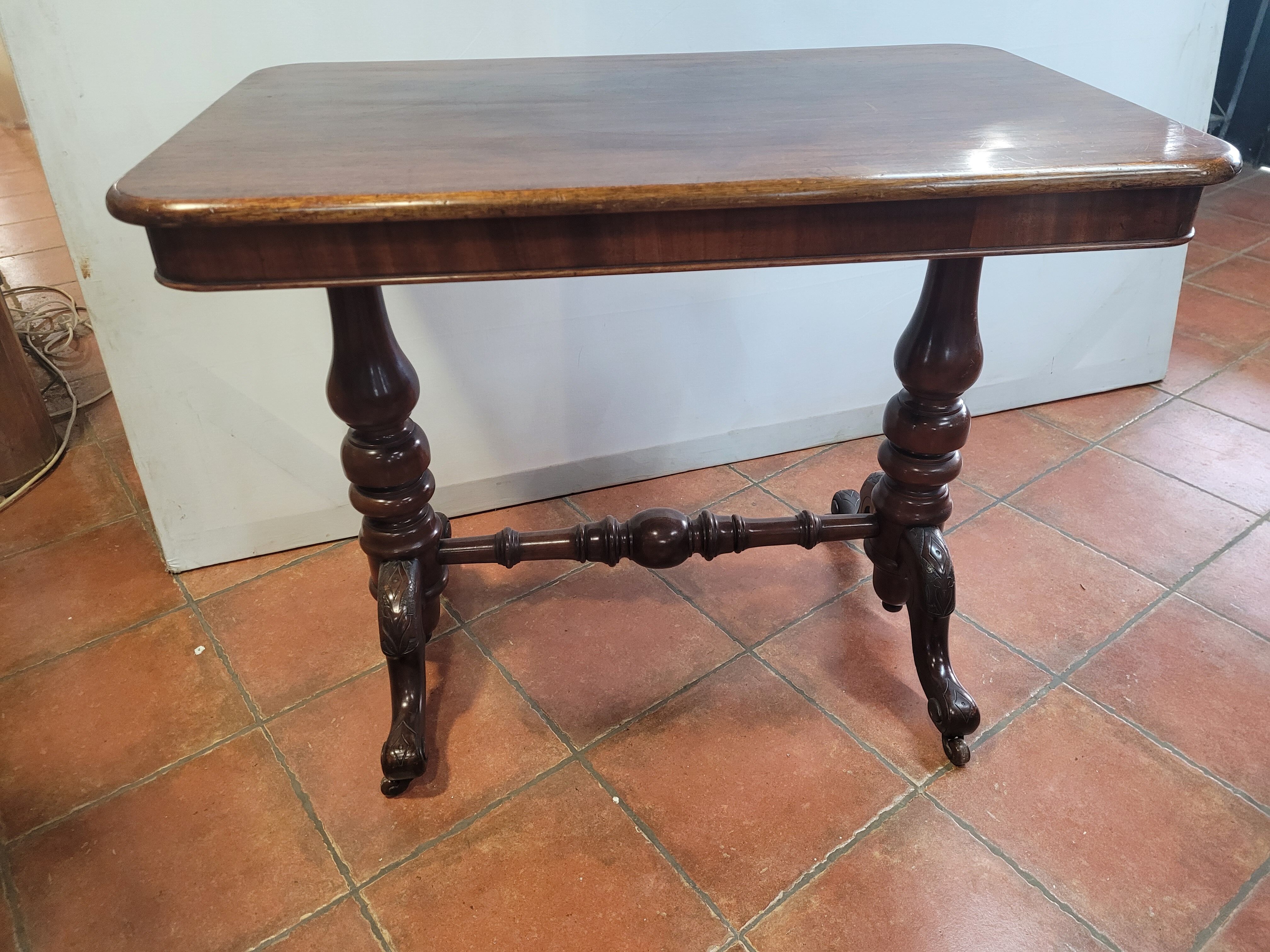 Antique mahogany bistro table