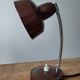 Vintage desk lamp from the 60s/70s – chocolate brown – flexible chrome neck