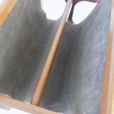 Teak magazine rack by Aksel Kjergaard for Salin Mobler