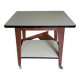 Formica and wood dessert table on wheels