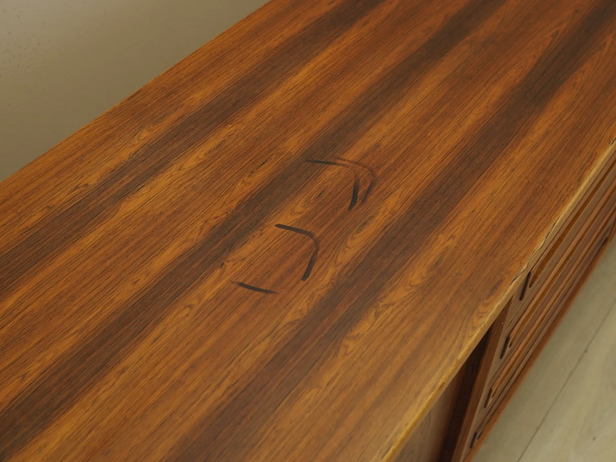 Rosewood sideboard, Danish design, Johannes Andersen, Uldum Rosewood sidebo