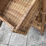 Vintage rattan chiffonier