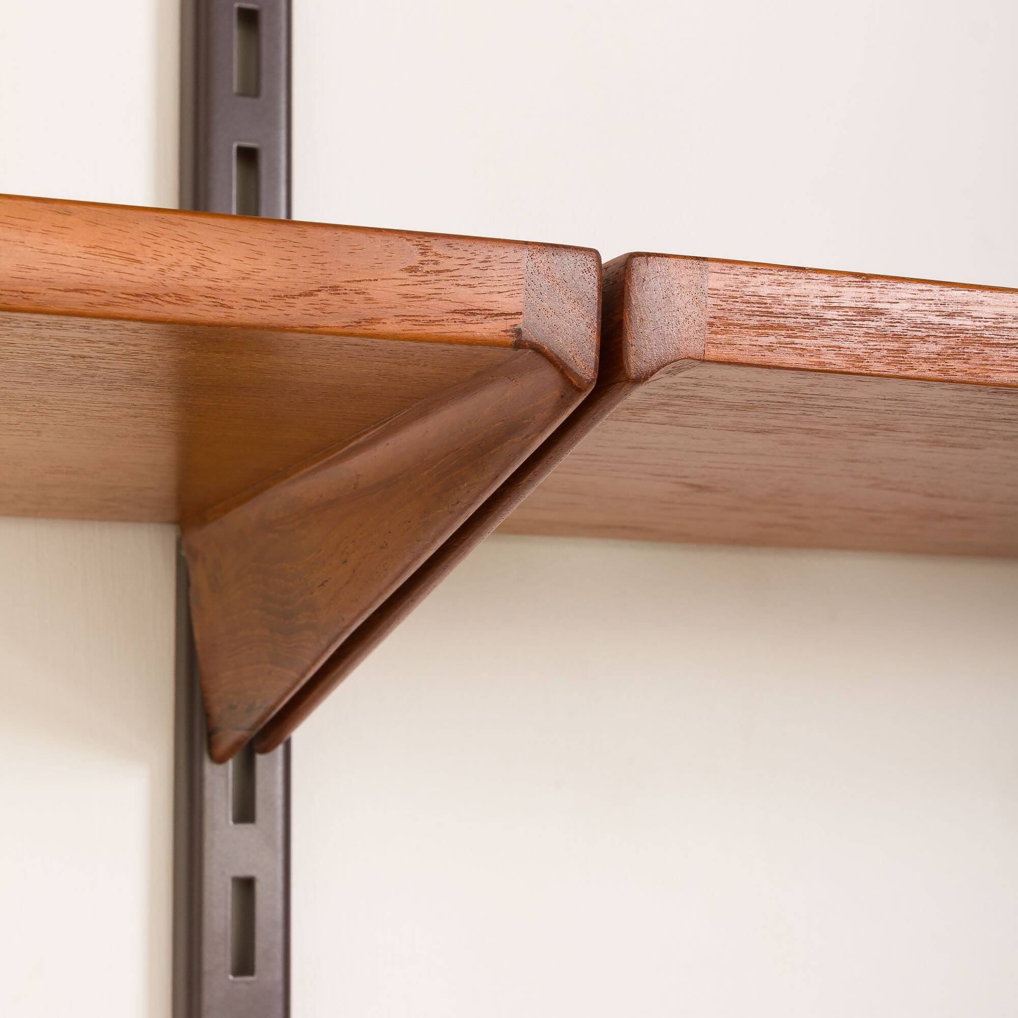 Kai Kristiansen teak wall unit with a hidden desk for FM Mobler