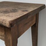 Bedside table solid oak patinated early twentieth century