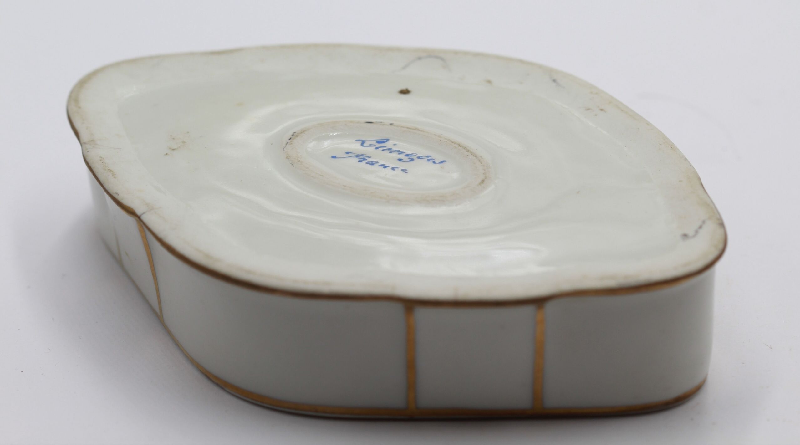 Old limoges porcelain jewelry box