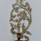 Pair of Swedish brass wall sconces from the mid-century.
