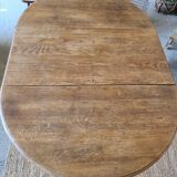 Oval oak extension table