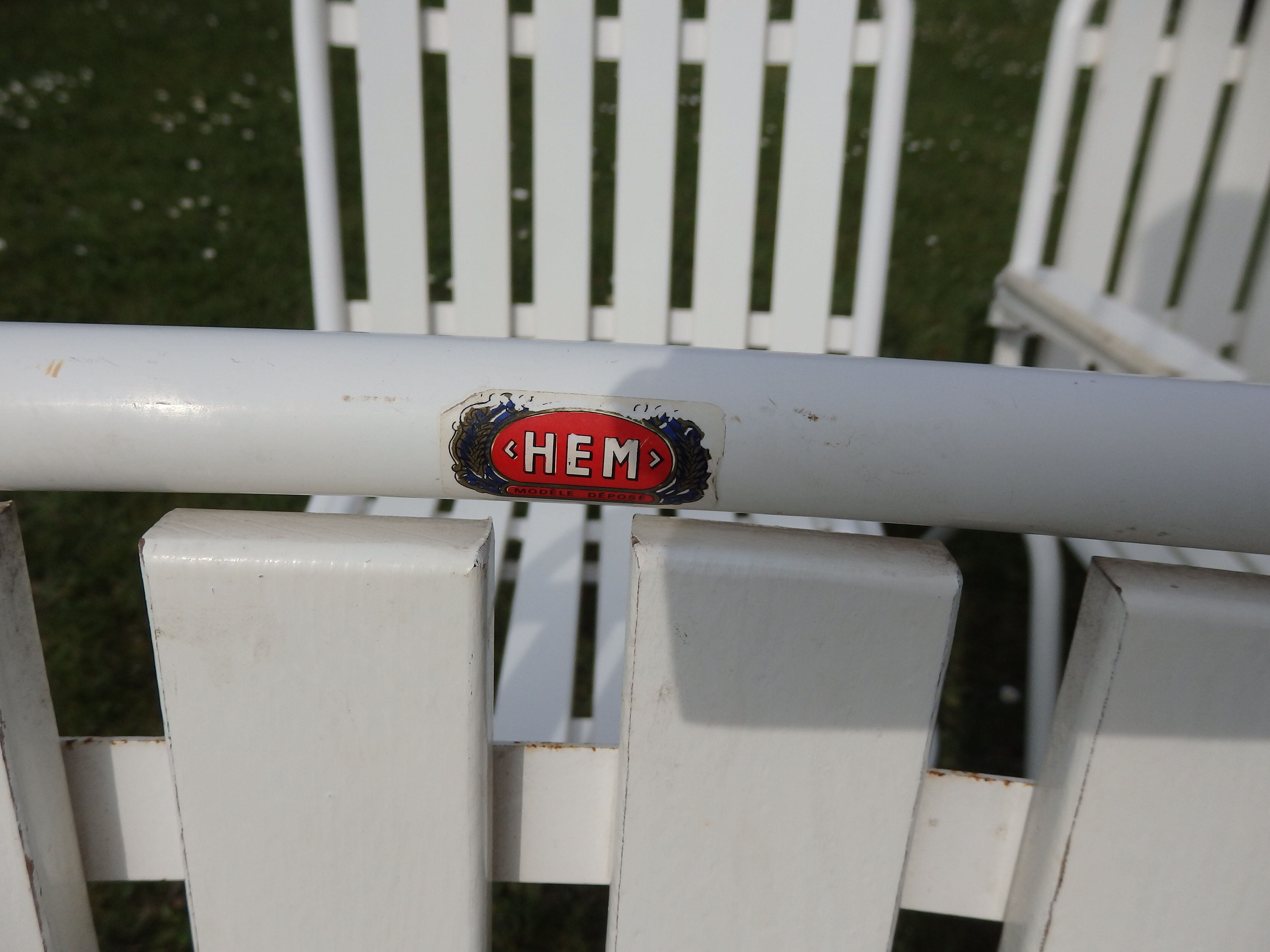 Vintage garden chairs and armchairs H.E.M year 50/60