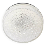 Atomic Age Glass Ceiling Light by Wila