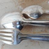 Box with silver metal housewife