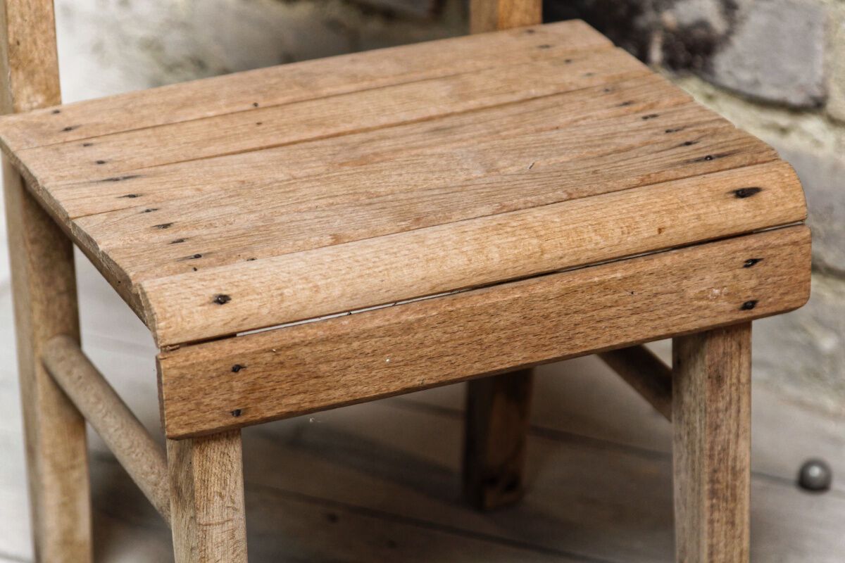 Former wooden child chair