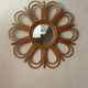 Rattan sun mirror