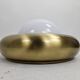 Wall lamp or ceiling lamp made of Valenti brass and frosted glass