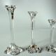 3 lead crystal glass candle holder by Nachtmann as a set - Vintage