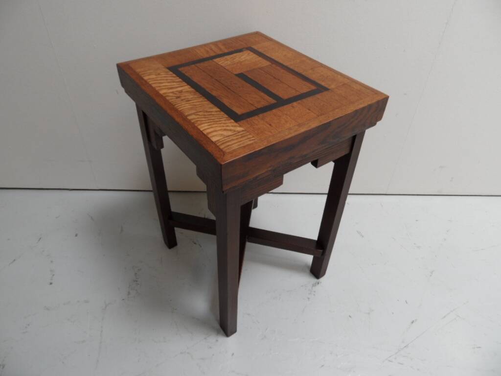 Table basse en chêne Art Déco École d'Amsterdam
