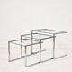 Tables gigognes en chrome– Design des années 1970