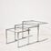 Tables gigognes en chrome– Design des années 1970