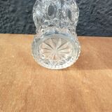 Small carved glass vase
