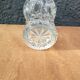 Small carved glass vase